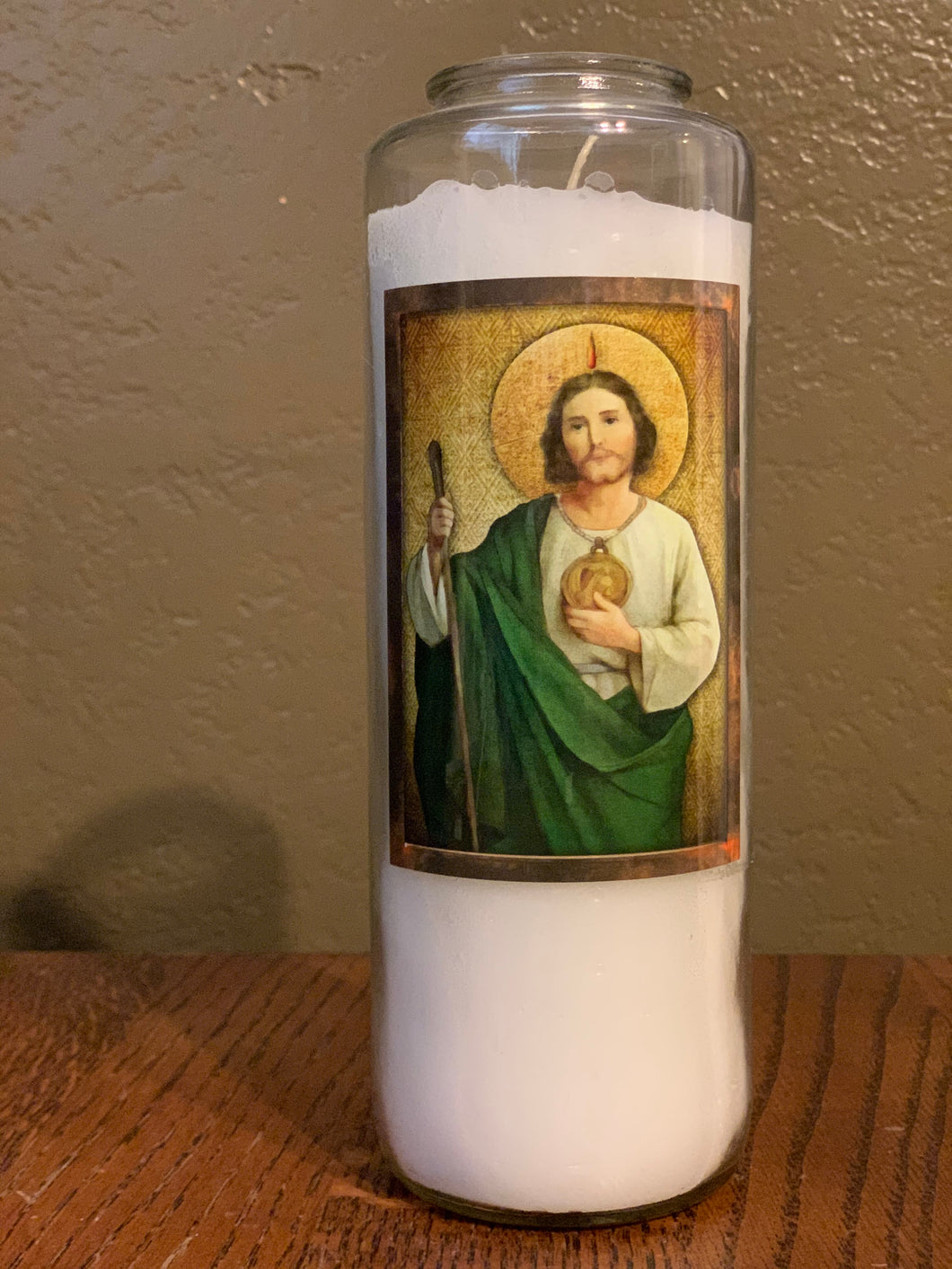 Saint Devotional 6 day glass candles-St. Jude 12 per case